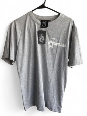 A Millionaire Clothing Heather Gray Tee with White Logo